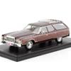 Neo Chrysler Town & Country 1976 Dark Red Metallic Woodgrain-Style Model Car, 1:43 Scale view 4