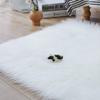 AMCER Round Shaggy Rug 80 x 130 cm, Washable, White view 3