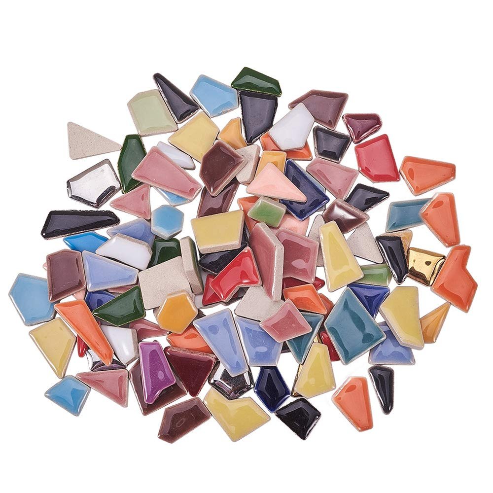 Pandahall Elite Porcelain Mosaic Tiles, 213+ Pieces, Mixed Colors