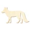 Wooden Fox V1 – Decorative Craft Cutout, 3–50 cm, Size: 9 cm, 100 pcs. view 1