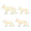Wooden Fox V1 – Decorative Craft Cutout, 3–50 cm, Size: 9 cm, 100 pcs. view 2