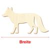 Wooden Fox V1 – Decorative Craft Cutout, 3–50 cm, Size: 9 cm, 100 pcs. view 3