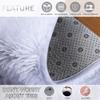 Muutos Bedroom Rugs, High-Pile Shaggy Rug, Antistatic and Trendy, for Bedroom, Dining Room, Hallway or Children's Room, White, 180 x 200 cm view 4