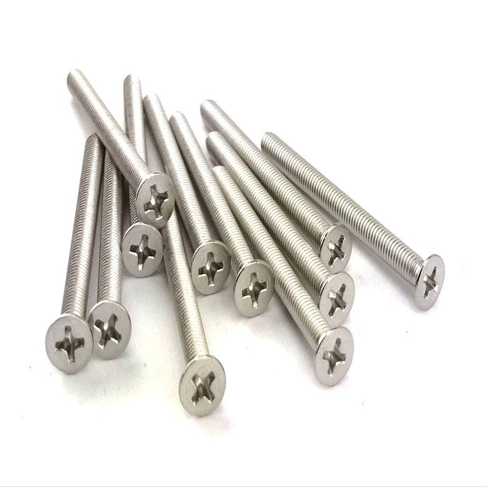 Phillips Flat Head Machine Screws Stainless Steel A2 DIN 965 (M2x20), 100-Pack
