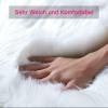 ZFHTAO Shaggy Faux Fur Rug, Dark Gray, 70 x 160 cm view 3