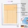 Online-GalleryKing OGK THIRTYFIVE Picture Frame 45 x 60 cm, Matte White, Anti-Reflective Glazing, HDF Backing view 4
