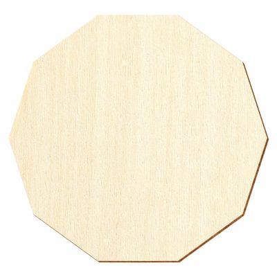 Wooden Decagon for Crafts and Décor, 3–50 cm, 42 cm, Pack of 25