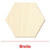 Wooden Hexagon for Décor & Crafts, 3–50 cm, Size: 43 cm, Pack of 25 view 3