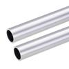 Sourcing Map 2-Piece 300 mm Long Aluminum Tube, 23 mm OD, 19 mm ID, 6063 Aluminum view 1