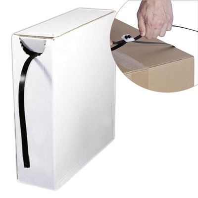 PP Hand Strapping Band in Dispenser Box, 12.7 mm x 0.63 mm, 1,200 m, 1 Roll