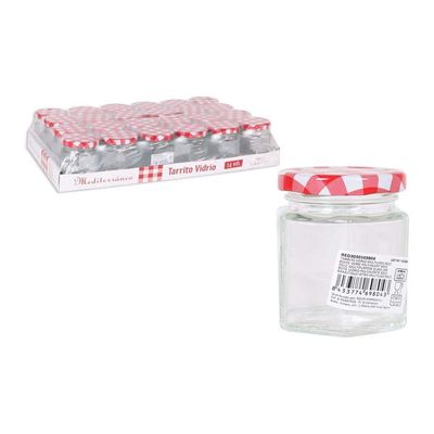 Mediterraneo 104914 Food Storage Jar, Glass, Multicolor, One Size