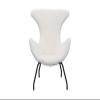 SalesFever Teddy-Fleece Recliner Chair, White view 2
