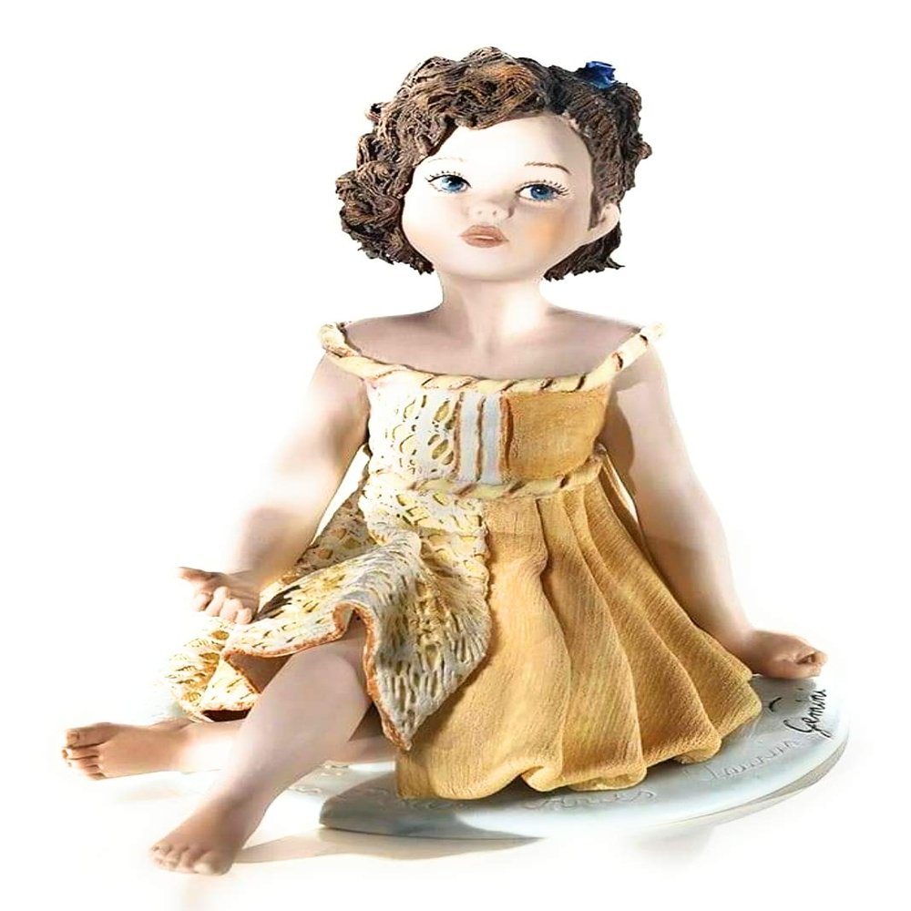 Sibania Zodiac Signs Porcelain Ceramic Collectible Sculpture