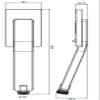 Omnires SYSPM10BL Parma Concealed Shower System, Matte Black view 3