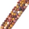 Gem Inside Natural 4 mm Mookaite Jasper Beads, Matte, Unpolished, 15 in view 2