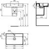 Ideal Standard Strada II Washbasin T3644, 1 Tap Hole, Ground Underside, 600 mm, White with Ideal Plus view 2