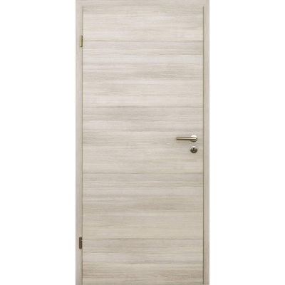 HORI Interior Door Complete Set with Frame and Lever Handle, Light Larch CPL, 198.5 cm High, DIN Left, 1985 x 860 x 200 mm