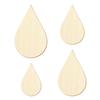 Wooden Raindrops for Crafts and Décor, 9 cm, Pack of 10 view 2