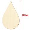 Wooden Raindrops for Crafts and Décor, 9 cm, Pack of 10 view 3