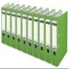Leitz 1010 Quality Lever Arch Files, 180° Precision Mechanism, 8 cm Spine, Light Green, 10-Pack view 1