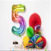 Folat 63242 Yummy Gummy Rainbow Foil Balloon, Number 2, 86 cm, Multicolor view 3