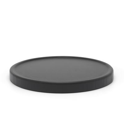 Black Round Wooden Tea Kettle Trivet, 18 cm