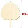 Wooden Aspen Leaf – Craft Decoration, 3–50 cm, 50-Pack view 3