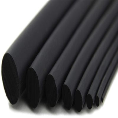 SMI RS6-NBR Solid Rubber Cord, 6 mm, Black, Oil- and Gasoline-Resistant, 100 m
