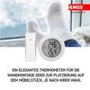 EMOS Digital Thermometer with Outdoor Sensor, Wireless, Indoor/Outdoor Temperature, 80 m Range, Memory, °C/°F, White view 4