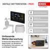 EMOS Pro Wireless Weather Station with Outdoor Sensor, Touchscreen Display, Wind and Rain Gauge, Forecast, Indoor/Outdoor Temperature, DCF Clock view 2