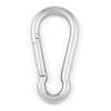 SO-TECH 2-Pack 80 mm Carabiner Hooks with Spring-Loaded Gate, V4A Stainless Steel view 1