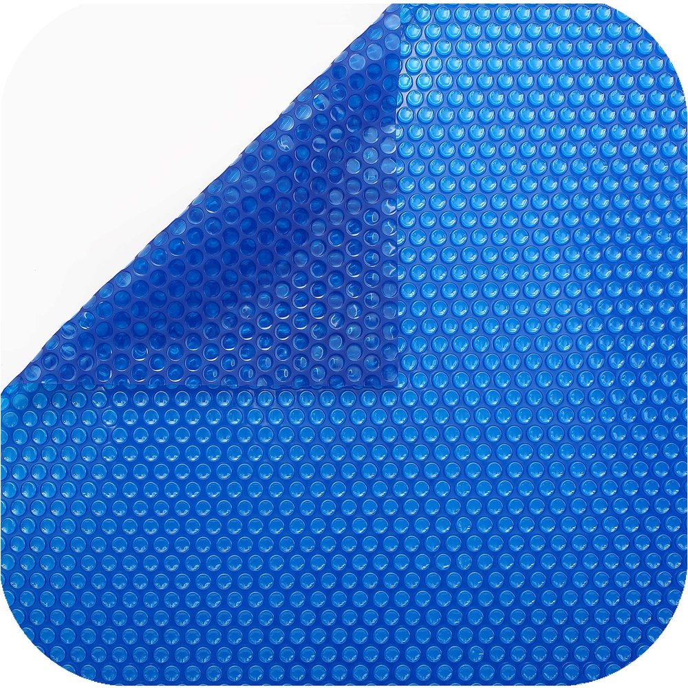 INTERNATIONAL COVER POOL Solar Pool Cover, 3 x 3 m, 6 x 10 m, Reinforced Edge + 80 mm Telescopic Tube