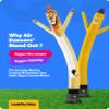 LookOurWay Air Dancers Inflatable Tube Man Attachment, 3 m Tall, Wacky Waving, Blower Not Included view 4