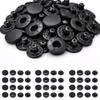 Trimming Shop Metal-Cap Snap Fasteners, 4-Piece, 10 mm, Black, 50-Pack view 1