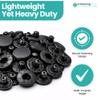 Trimming Shop Metal-Cap Snap Fasteners, 4-Piece, 10 mm, Black, 50-Pack view 4