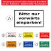 Melis-Folienwerkstatt Sign: Please Park Forward Only - 45 x 30 cm - 3 mm Aluminum Composite - 20 VAR S00245-090-G view 3
