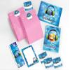 JuNa-Experten 12 Kids' Birthday Invitations, Disco Party, Light Pink, with Envelopes and Party Bags view 1