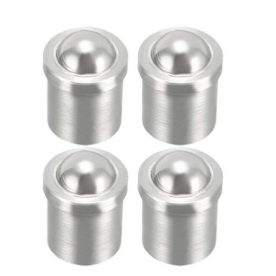 Cabinet Door and Drawer Ball Catch, 5 mm Diameter, Stainless Steel, Snap Lock, 4 pcs.