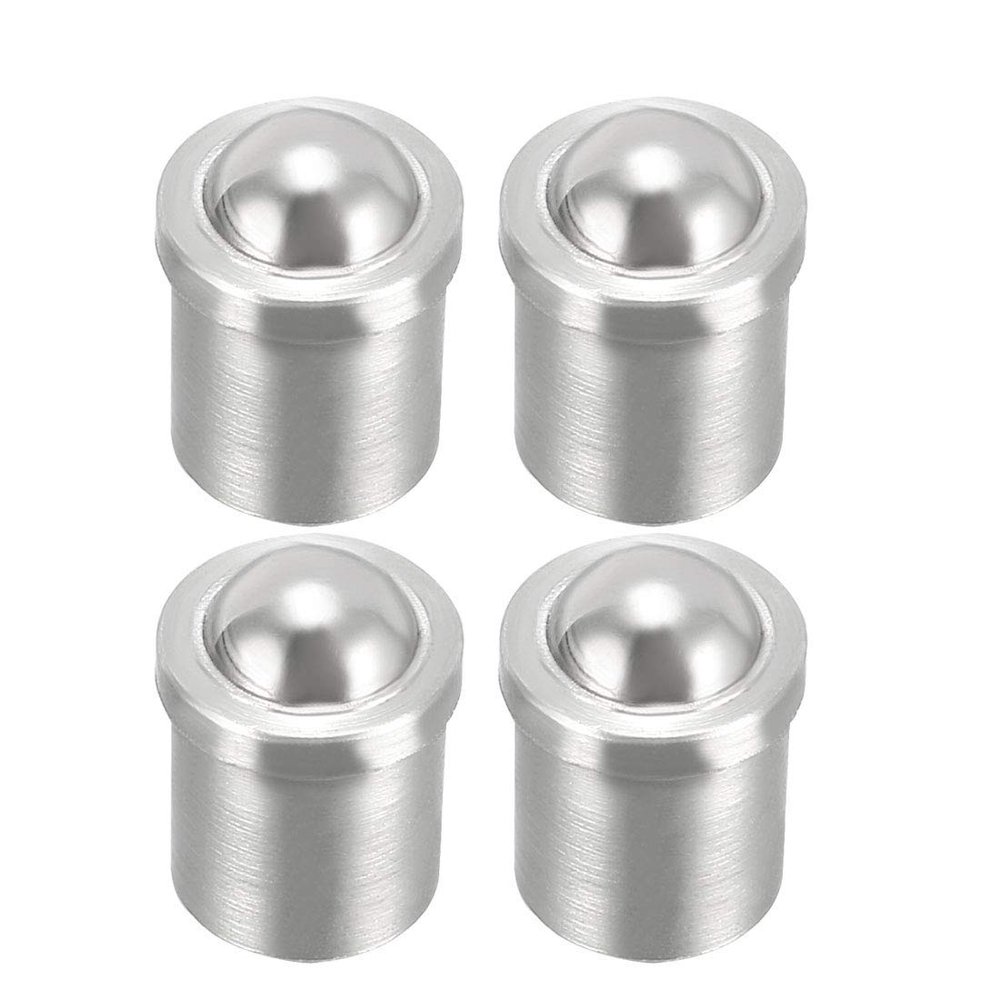 Cabinet Door and Drawer Ball Catch, 5 mm Diameter, Stainless Steel, Snap Lock, 4 pcs.
