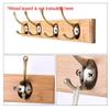 N/A 2-Pack Double Wall Hooks, Zinc Alloy, Bronze-Colored view 3
