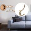 N/A 2-Pack Double Wall Hooks, Zinc Alloy, Bronze-Colored view 4