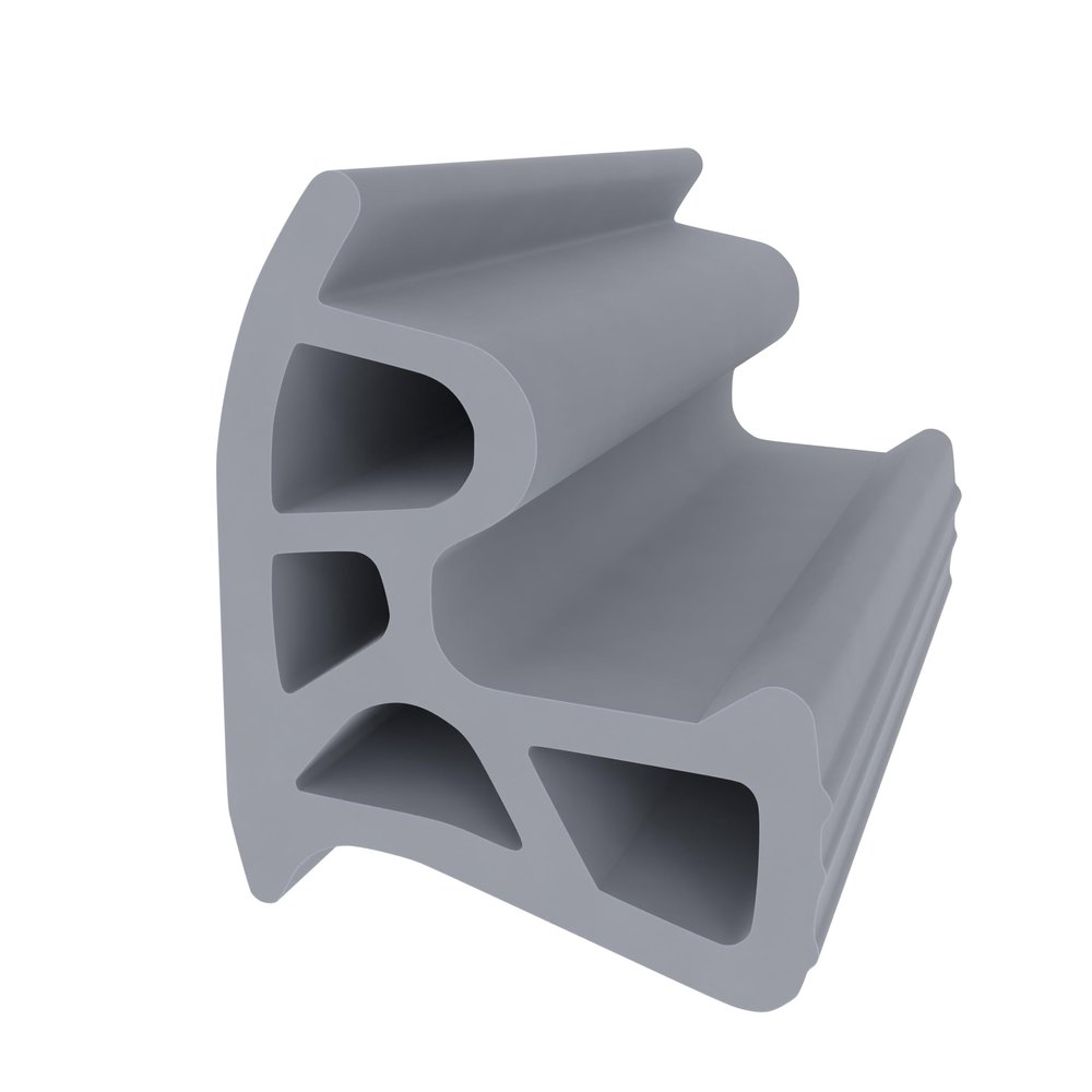 Steel Door Frame Seal for Side Groove - Gray - Sample