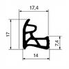 Steel Door Frame Seal for Side Groove - Gray - Sample view 3