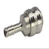 NW 5 Coupling Socket with 5 mm Hose Connection, Nickel-Plated Brass view 1
