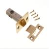 Spring-Loaded Door Latch, 63 mm, Brass, 3-Pack view 1