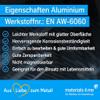thyssenkrupp Unequal-Leg Aluminum Angle Profile 25 x 20 x 2 mm, 1500 mm | L-Profile | EN AW-6060 view 3