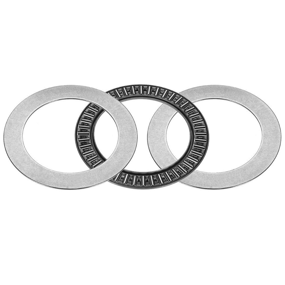 AXK5578 2AS Needle Thrust Bearing with 2 Washers, 55 mm ID, 78 mm OD, 5 mm Thick, GCr15 Steel
