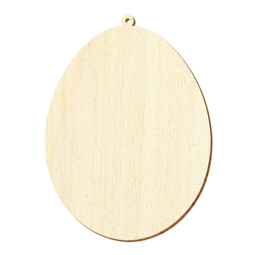 Wooden Easter Egg – Craft Decor 3–50 cm, 17 cm, Pack of 10