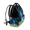 Montoj Canvas Backpack with Cartoon Alien Motif view 3