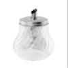 FMprofessional FLEURETTE Sugar Dispenser, 280 ml, Glass, Silver view 1